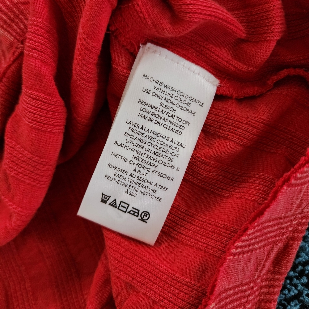 Easter Sunday Free People Wild Hearts Henley In Persimmon - Picture 8 of 9